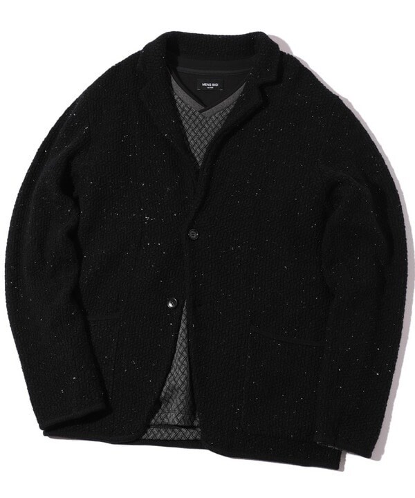 メンズビギ（MEN’S BIGI）/7G鹿の子リブニットジャケット_1