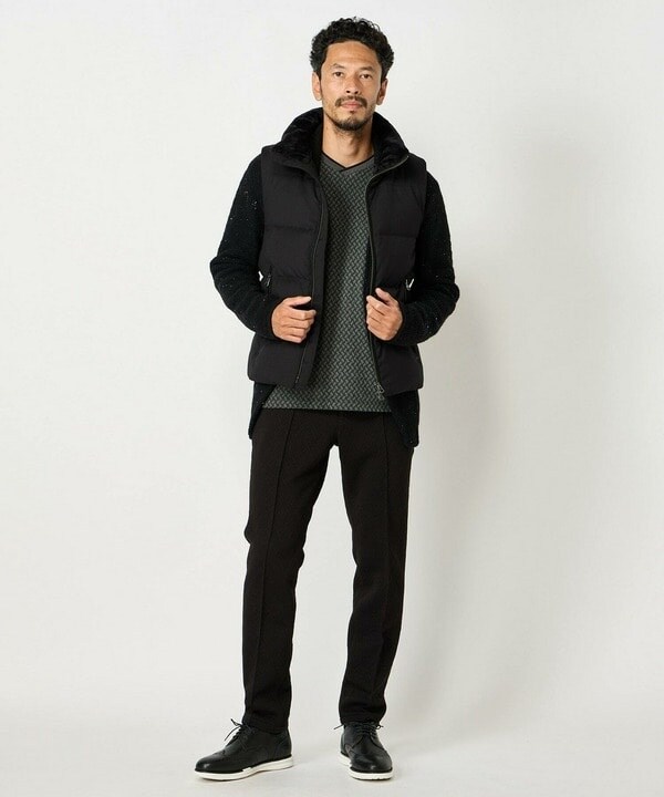 メンズビギ（MEN’S BIGI）/7G鹿の子リブニットジャケット_3