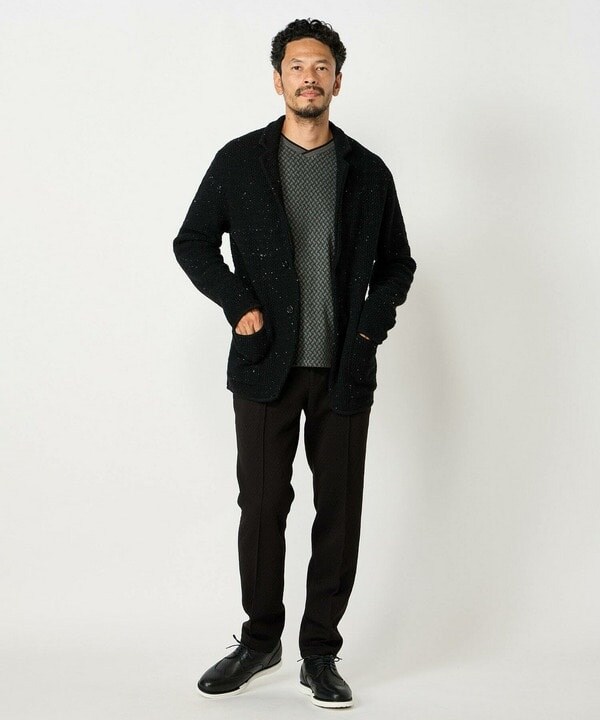 メンズビギ（MEN’S BIGI）/7G鹿の子リブニットジャケット_4