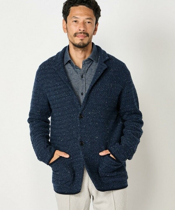 メンズビギ（MEN’S BIGI）/7G鹿の子リブニットジャケット_6