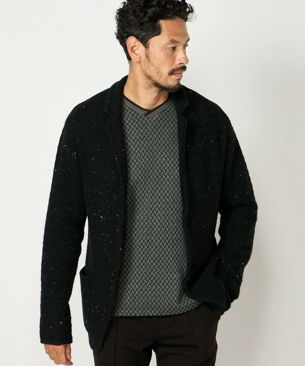 メンズビギ（MEN’S BIGI）/7G鹿の子リブニットジャケット_7