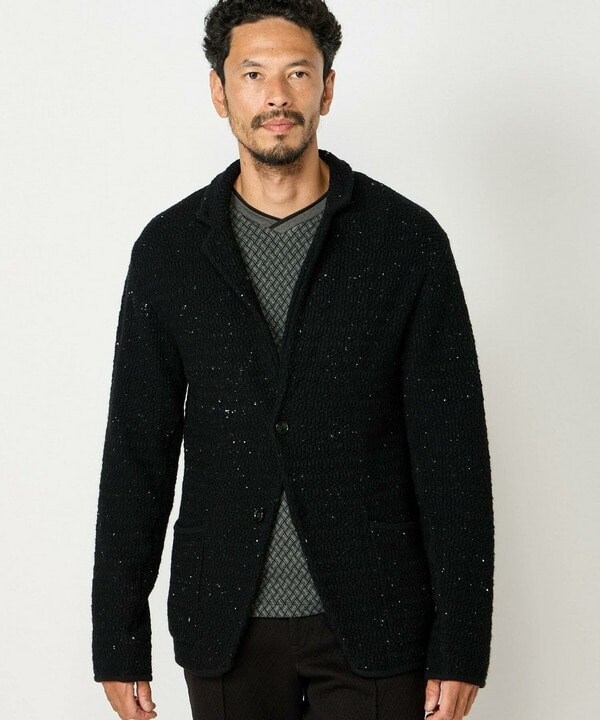 メンズビギ（MEN’S BIGI）/7G鹿の子リブニットジャケット_8