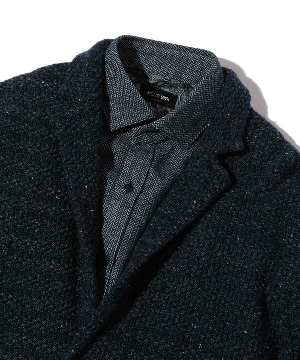 メンズビギ（MEN’S BIGI）/7G鹿の子リブニットジャケット_12