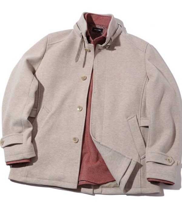 メンズビギ（MEN'S BIGI）/ヘリンボーンダブルジャージスタンド
