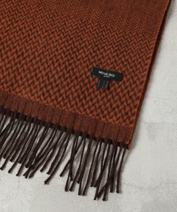 メンズビギ（MEN’S BIGI）/ヘリンボーングラデーションカシミヤマフラーの通販は