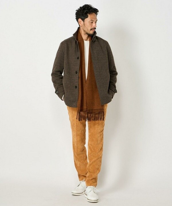 メンズビギ（MEN’S BIGI）/ヘリンボーングラデーションカシミヤマフラーの通販は