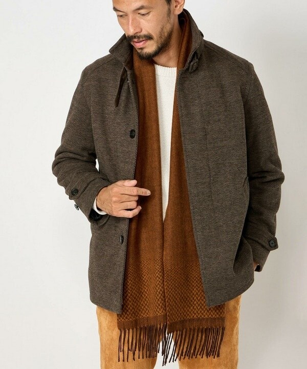 メンズビギ（MEN’S BIGI）/ヘリンボーングラデーションカシミヤマフラーの通販は