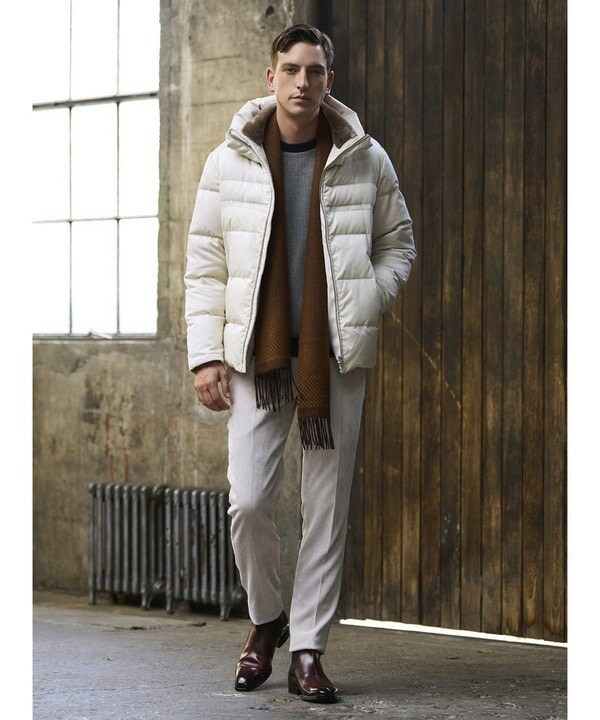 メンズビギ（MEN’S BIGI）/ヘリンボーングラデーションカシミヤマフラーの通販は