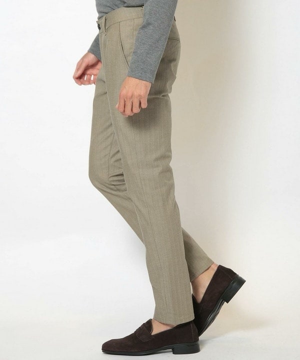 メンズビギ（MEN’S BIGI）/＜ON/OFF兼用＞シャドーヘリンボーンストレッチパンツ_12