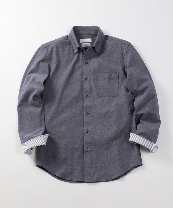メンズビギ（MEN’S BIGI）/【ACTIVE TAILOR】コーコランコットン鹿の子ドレスシャツ_1