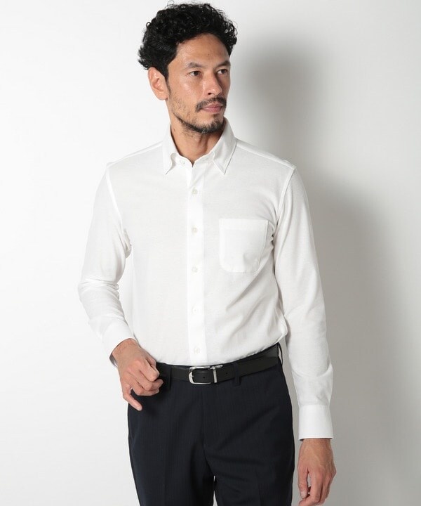 メンズビギ（MEN’S BIGI）/【ACTIVE TAILOR】コーコランコットン鹿の子ドレスシャツ_2