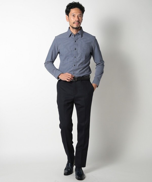 メンズビギ（MEN’S BIGI）/【ACTIVE TAILOR】コーコランコットン鹿の子ドレスシャツ_16