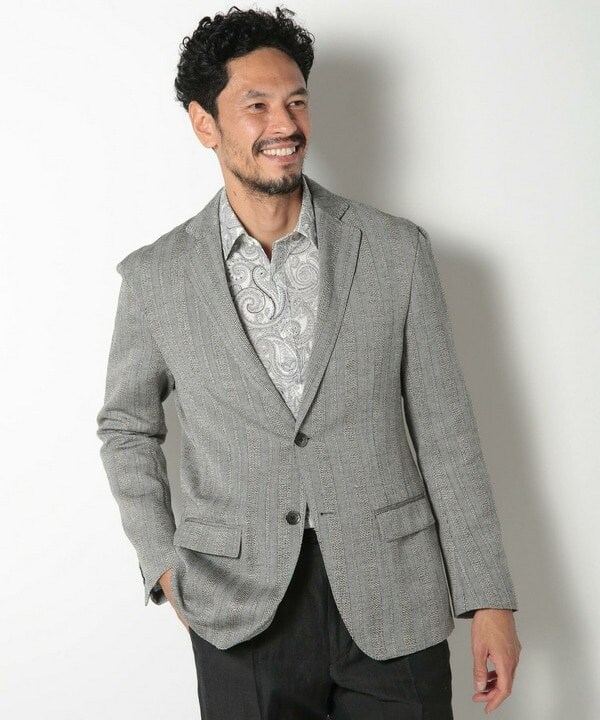 メンズビギ（MEN’S BIGI）/ストライプドビーテーラードジャケット