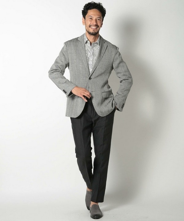 メンズビギ（MEN’S BIGI）/ストライプドビーテーラードジャケット