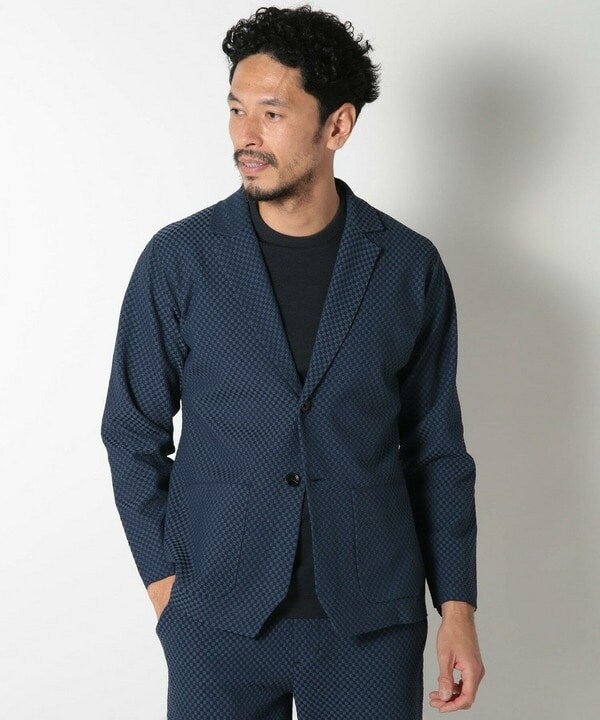 メンズビギ（MEN’S BIGI）/ポリエステルエアリードッツテーラードジャケット_8