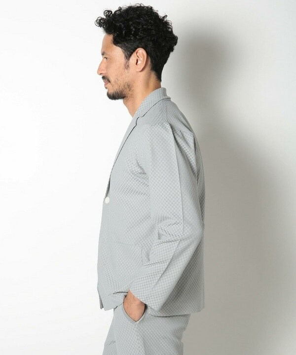 メンズビギ（MEN’S BIGI）/ポリエステルエアリードッツテーラードジャケット_12