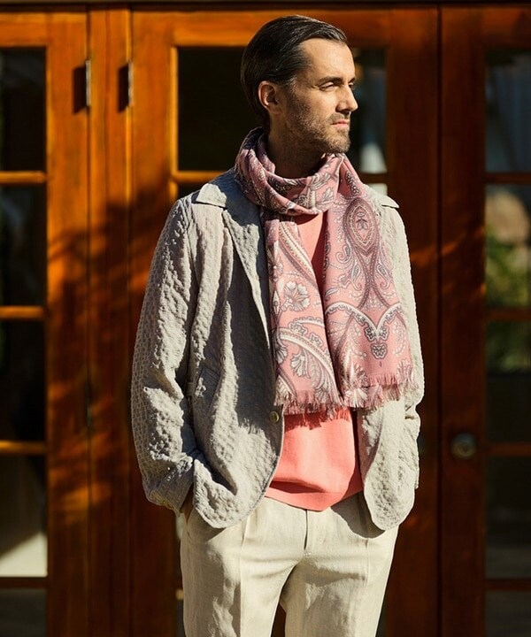 メンズビギ（MEN’S BIGI）/ペイズリー柄ストール made in italyの通販は