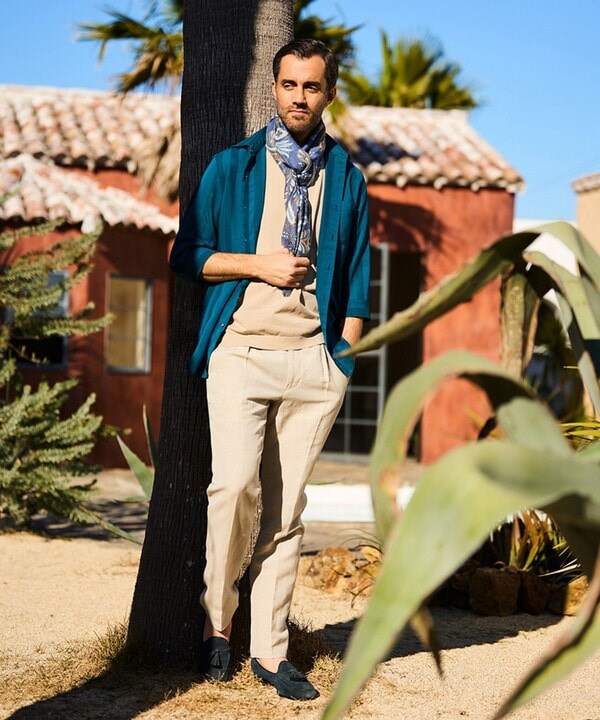 メンズビギ（MEN’S BIGI）/ペイズリー柄ストール made in italyの通販は