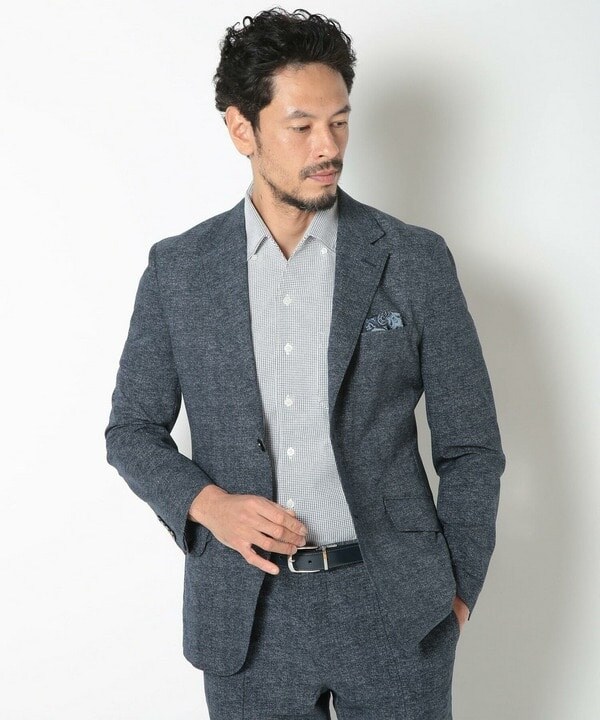 メンズビギ（MEN’S BIGI）/【ACTIVE TAILOR】COOL DOTSメランジプリントジャケット_7