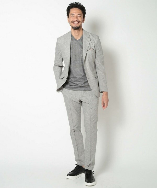 メンズビギ（MEN’S BIGI）/【ACTIVE TAILOR】COOL DOTSメランジプリントジャケット_11