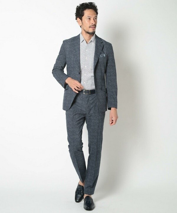 メンズビギ（MEN’S BIGI）/【ACTIVE TAILOR】COOL DOTSメランジプリントジャケット_14
