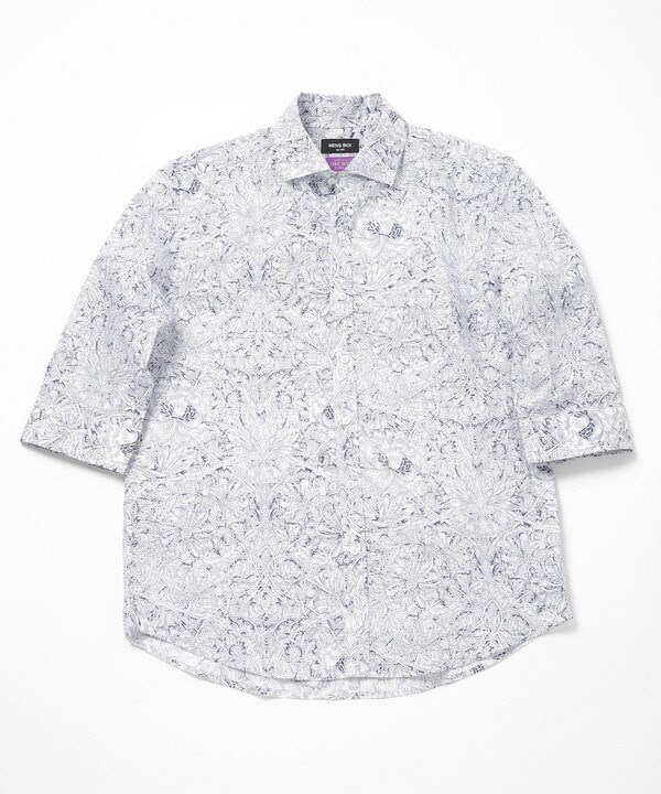 メンズビギ（MEN’S BIGI）/【Liberty】フラワープリント7分シャツ