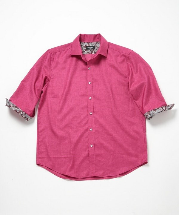 メンズビギ（MEN’S BIGI）/オクシィジュエルストレッチ7分シャツ_2