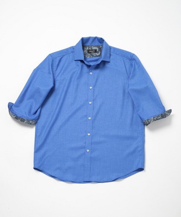 メンズビギ（MEN’S BIGI）/オクシィジュエルストレッチ7分シャツ_3