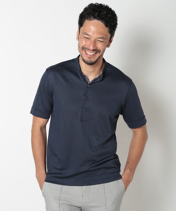 メンズビギ（MEN’S BIGI）/バンドスキッパーポロシャツ