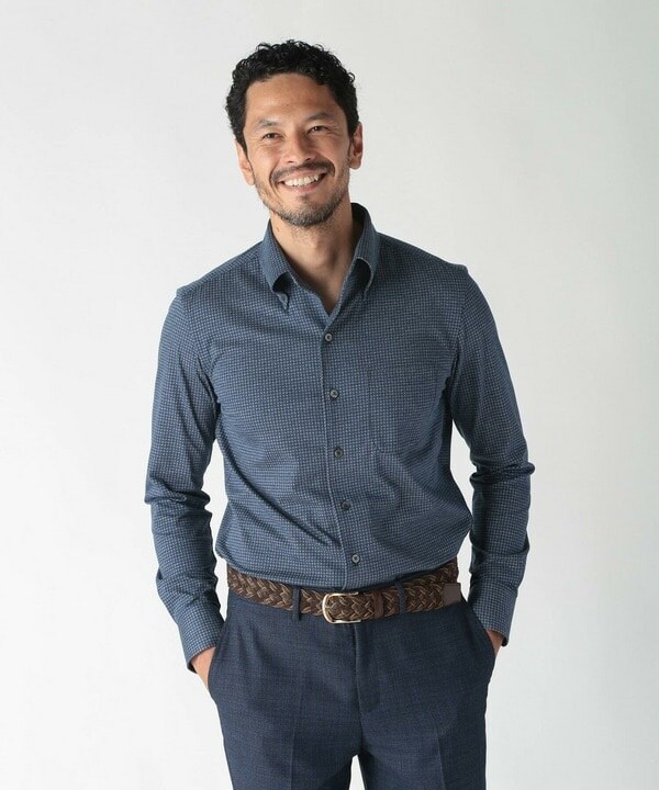 メンズビギ（MEN’S BIGI）/【ACTIVE TAILOR】ジャージボタンダウンドレスシャツ_7