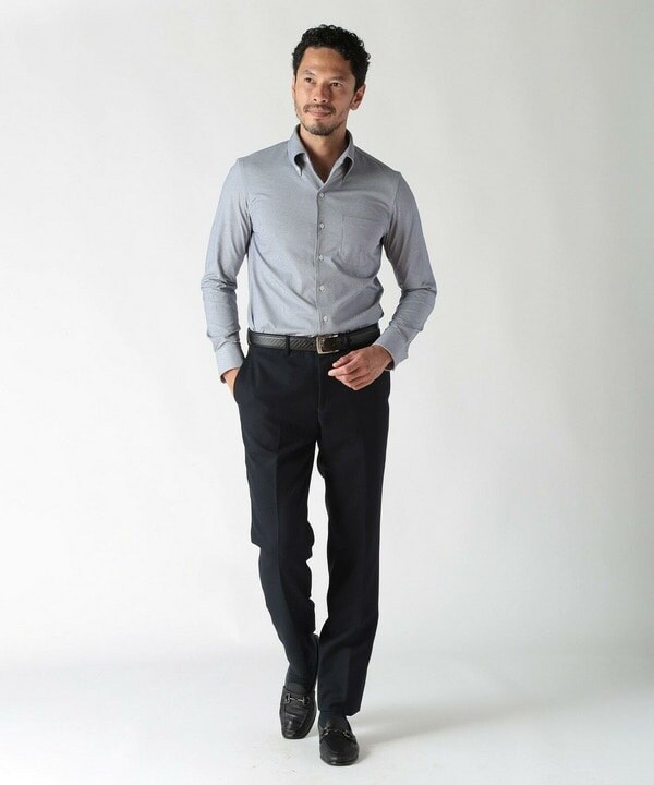 メンズビギ（MEN’S BIGI）/【ACTIVE TAILOR】ジャージボタンダウンドレスシャツ_9