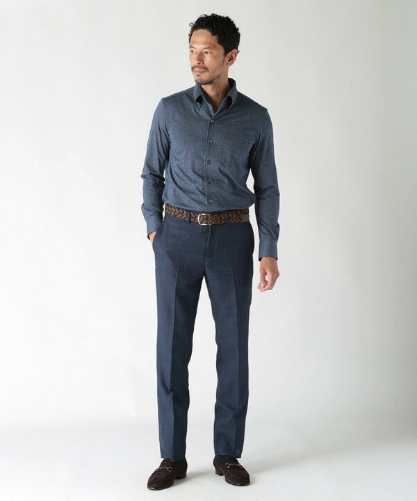 メンズビギ（MEN’S BIGI）/【ACTIVE TAILOR】ジャージボタンダウンドレスシャツ_11