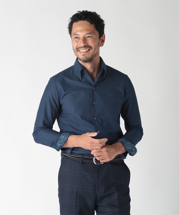 メンズビギ（MEN’S BIGI）/【ACTIVE TAILOR】COOLMAX絡み織ドレスシャツ_3