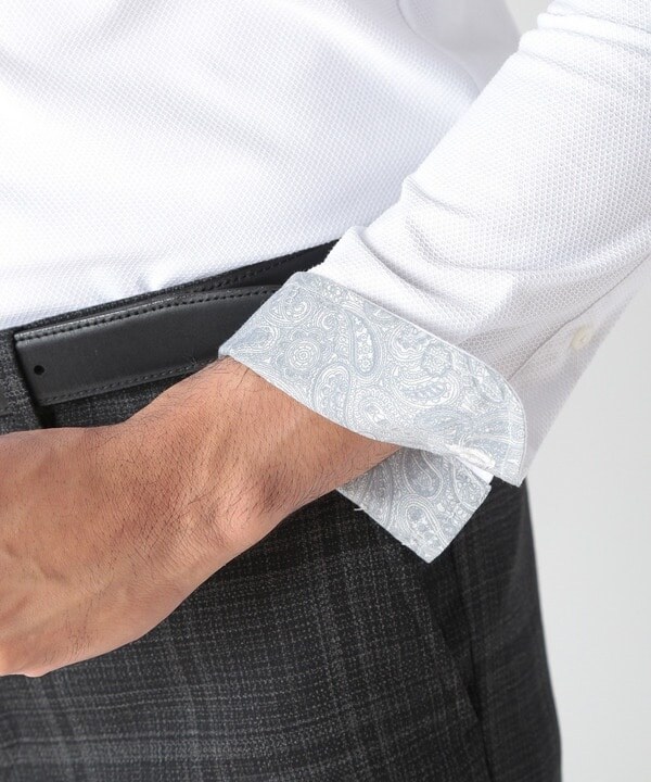 メンズビギ（MEN’S BIGI）/【ACTIVE TAILOR】COOLMAX絡み織ドレスシャツ_8