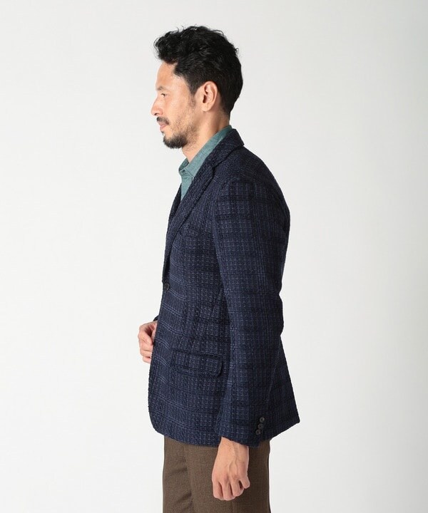 メンズビギ（MEN’S BIGI）/3Dツイードドビーチェックジャケット ダウンジャケット