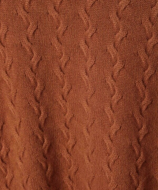 メンズビギ（MEN’S BIGI）/5G スノー加工ケーブルクルーニット