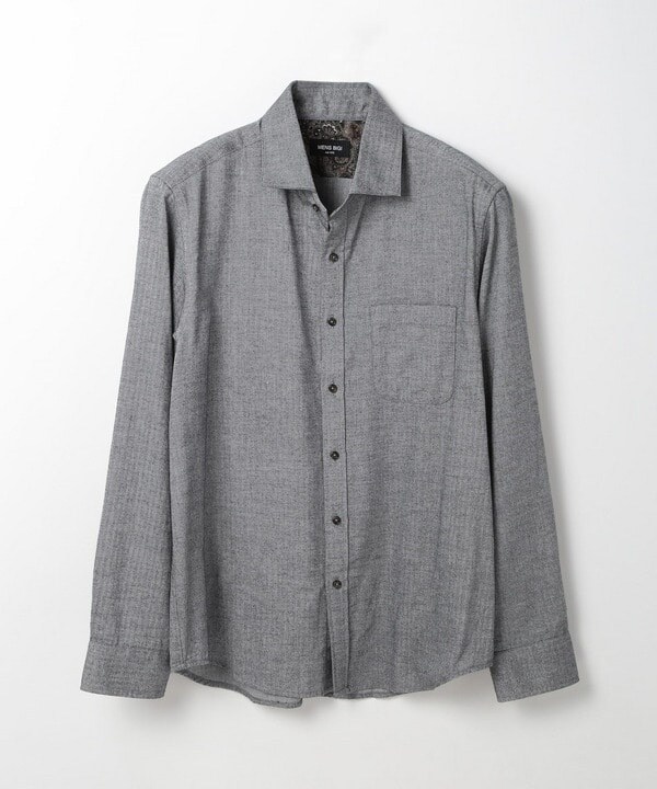 メンズビギ（MEN’S BIGI）/コットンカシミアヘリンボーンシャツ_3