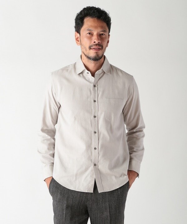 メンズビギ（MEN’S BIGI）/コットンカシミアヘリンボーンシャツ_4