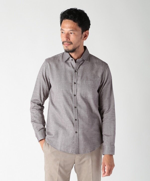 メンズビギ（MEN’S BIGI）/コットンカシミアヘリンボーンシャツ_6