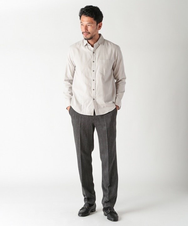 メンズビギ（MEN’S BIGI）/コットンカシミアヘリンボーンシャツ_12