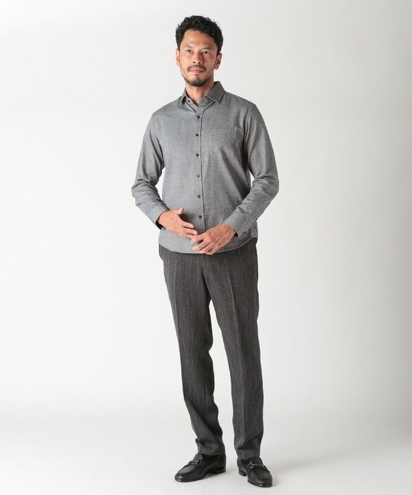 メンズビギ（MEN’S BIGI）/コットンカシミアヘリンボーンシャツ_14