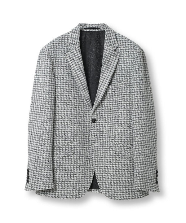 メンズビギ（MEN’S BIGI）/【RANIFICIO ROMA/ラニフィーチョローマ】ウールチェックジャージジャケット