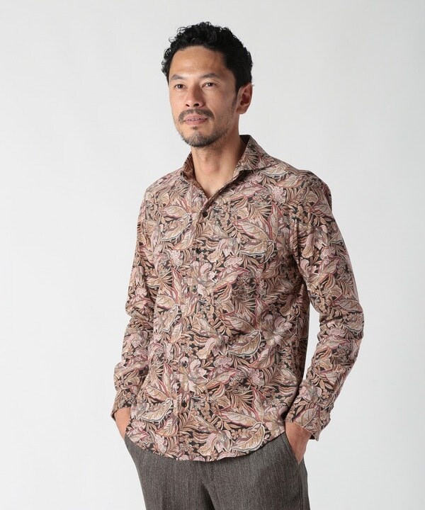 メンズビギ（MEN’S BIGI）/Liberty コーデュロイフラワープリントシャツ_3
