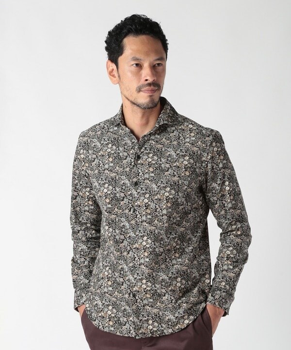 メンズビギ（MEN’S BIGI）/Liberty コーデュロイフラワープリントシャツ_4