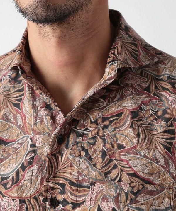メンズビギ（MEN’S BIGI）/Liberty コーデュロイフラワープリントシャツ_7