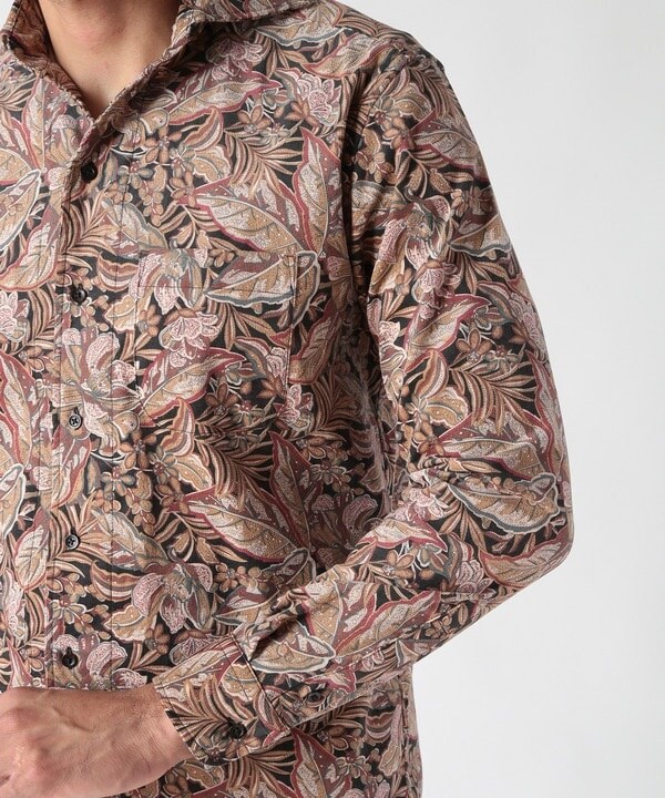 メンズビギ（MEN’S BIGI）/Liberty コーデュロイフラワープリントシャツ_8