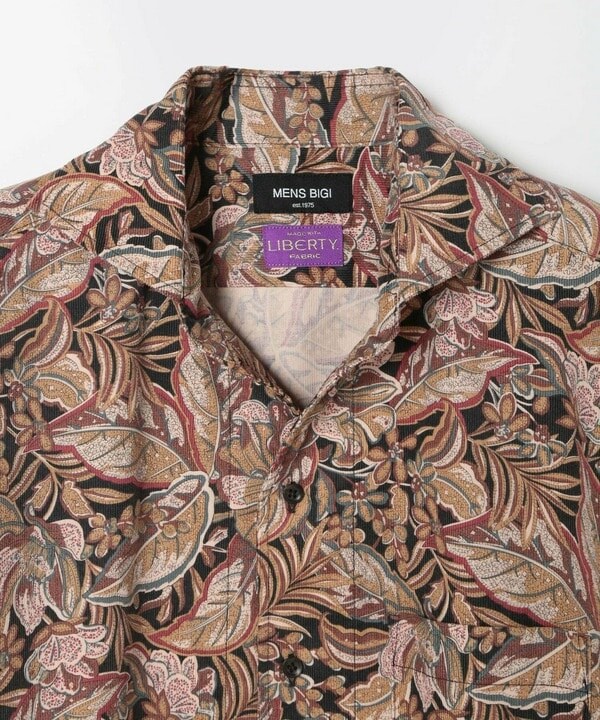メンズビギ（MEN’S BIGI）/Liberty コーデュロイフラワープリントシャツ_9