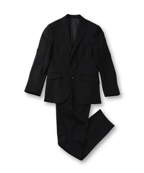 メンズビギ（MEN’S BIGI）/サージ綾ブラック無地スーツ