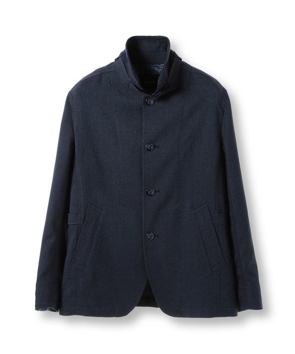 メンズビギ（MEN’S BIGI）/リネンツイード調ポリエステルスタンドカラーブルゾン