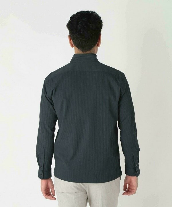 メンズビギ（MEN’S BIGI）/ワイヤー入りスタンドカラーシャツ_4